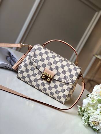 Louis Vuitton Croisette Damier White - N4158 - 24.5x24.2x9 CM