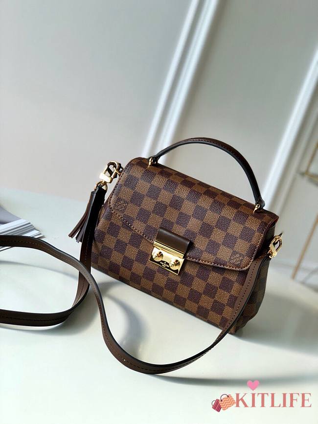 Louis Vuitton Croisette Damier Brown - N4158 - 24.5x24.2x9 CM - 1