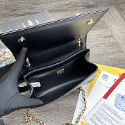 Dolce & Gabbana Girls Shoulder Bag In Napa Leather Black – 21x5x13.5 cm - 4