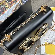 Dolce & Gabbana Girls Shoulder Bag In Napa Leather Black – 21x5x13.5 cm - 6