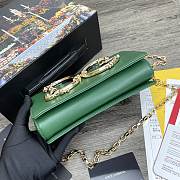 Dolce & Gabbana Girls Shoulder Bag In Napa Leather Green – 21x5x13.5 cm - 3