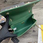 Dolce & Gabbana Girls Shoulder Bag In Napa Leather Green – 21x5x13.5 cm - 4