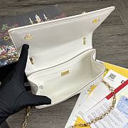 Dolce & Gabbana Girls Shoulder Bag In Napa Leather White – 21x5x13.5 cm - 5