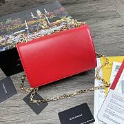 Dolce & Gabbana Girls Shoulder Bag In Napa Leather Red – 21x5x13.5 cm - 2