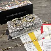 Dolce & Gabbana Girls Shoulder Bag In Snake Leather – 21x5x13.5 cm - 5