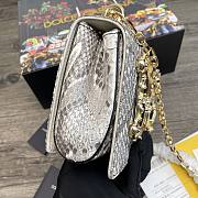 Dolce & Gabbana Girls Shoulder Bag In Snake Leather – 21x5x13.5 cm - 4