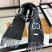 Gucci GG Jacquard Wool Scarf – 26x185 cm - 2