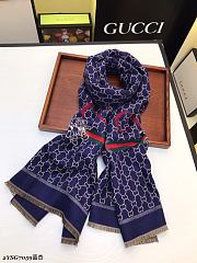 Gucci Cashmere Brushed Multi-Purpose Scarf Black – YSG7059- 65×190 cm - 3