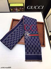 Gucci Cashmere Brushed Multi-Purpose Scarf Black – YSG7059- 65×190 cm - 5