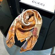 Gucci Square Silk Cashmere Scarf 05 – 90x90cm cm - 2