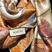 Gucci Square Silk Cashmere Scarf 05 – 90x90cm cm - 6