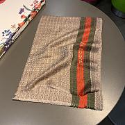Gucci GG Yarn-Dyed Red Strips Scarf – 70x180 cm - 5