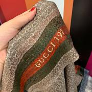 Gucci GG Yarn-Dyed Red Strips Scarf – 70x180 cm - 4