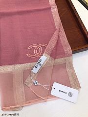 Chanel Embroidered Silk And Wool Scarf Pink – 2YSC7179 - 75×200 cm - 6