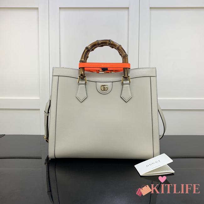 Gucci Diana Small Tote Bag White – 655658 – 35x30x14 cm - 1