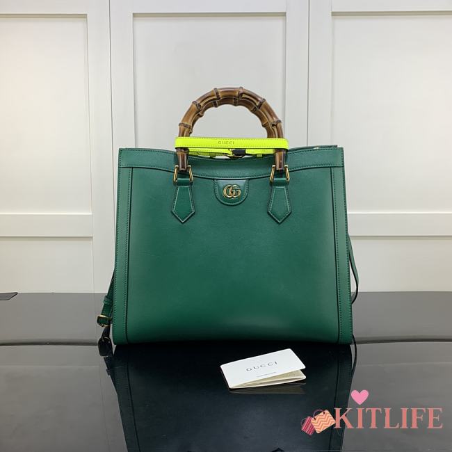 Gucci Diana Small Tote Bag Green – 655658 – 35x30x14 cm - 1