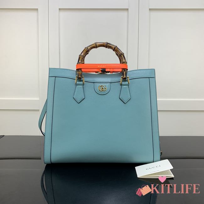 Gucci Diana Small Tote Bag Blue – 655658 – 35x30x14 cm - 1