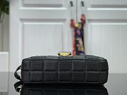Louis Vuitton Troca Damier Quilted Sheepskin S-Lock Locks Handbag Black  – M59116 – 22 x 15 x 6 cm - 2