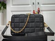 Louis Vuitton Troca Damier Quilted Sheepskin S-Lock Locks Handbag Black  – M59116 – 22 x 15 x 6 cm - 4