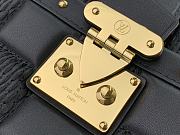 Louis Vuitton Troca Damier Quilted Sheepskin S-Lock Locks Handbag Black  – M59116 – 22 x 15 x 6 cm - 5