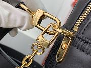 Louis Vuitton Troca Damier Quilted Sheepskin S-Lock Locks Handbag Black  – M59116 – 22 x 15 x 6 cm - 6