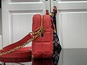 Louis Vuitton Troca Damier Quilted Sheepskin S-Lock Locks Handbag Red  – M59116 – 22 x 15 x 6 cm - 6