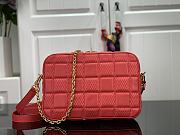 Louis Vuitton Troca Damier Quilted Sheepskin S-Lock Locks Handbag Red  – M59116 – 22 x 15 x 6 cm - 5