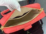 Louis Vuitton Troca Damier Quilted Sheepskin S-Lock Locks Handbag Red  – M59116 – 22 x 15 x 6 cm - 2