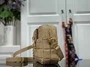 Louis Vuitton Troca Damier Quilted Sheepskin S-Lock Locks Handbag Beige  – M59116 – 22 x 15 x 6 cm - 6
