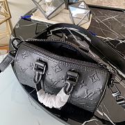 Louis Vuitton Speedy KEEPALL XS Monogram Seal Cowhide Black – M57960  – 21 x 12 x 9 cm - 4