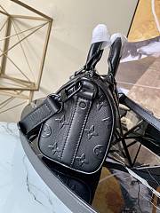 Louis Vuitton Speedy KEEPALL XS Monogram Seal Cowhide Black – M57960  – 21 x 12 x 9 cm - 3