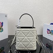 Prada Spectrum Leather Bag White – 1BA319 – 21.5x20x12.5 cm - 4