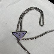 Prada Shiny Necklace Bag Purrple  – 1BD307 – 19x10.5x3.5 cm - 6