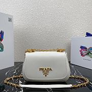 Prada Saffiano Leather Shoulder Bag White – 1BD275 – 22x14x6.5 cm - 1