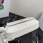 Prada Saffiano Leather Shoulder Bag White – 1BD275 – 22x14x6.5 cm - 6