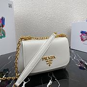 Prada Saffiano Leather Shoulder Bag White – 1BD275 – 22x14x6.5 cm - 5