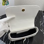Prada Saffiano Leather Shoulder Bag White – 1BD275 – 22x14x6.5 cm - 4