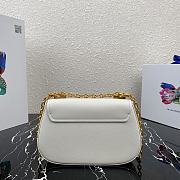 Prada Saffiano Leather Shoulder Bag White – 1BD275 – 22x14x6.5 cm - 3