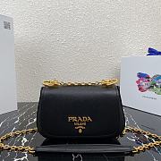 Prada Saffiano Leather Shoulder Bag Black – 1BD275 – 22x14x6.5 cm - 1