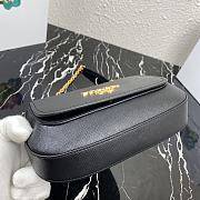 Prada Saffiano Leather Shoulder Bag Black – 1BD275 – 22x14x6.5 cm - 2