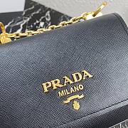 Prada Saffiano Leather Shoulder Bag Black – 1BD275 – 22x14x6.5 cm - 6