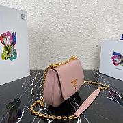 Prada Saffiano Leather Shoulder Bag Pink – 1BD275 – 22x14x6.5 cm - 4