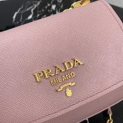 Prada Saffiano Leather Shoulder Bag Pink – 1BD275 – 22x14x6.5 cm - 5