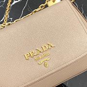 Prada Saffiano Leather Shoulder Bag Beige – 1BD275 – 22x14x6.5 cm - 6