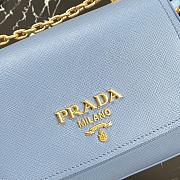 Prada Saffiano Leather Shoulder Bag Blue – 1BD275 – 22x14x6.5 cm - 4