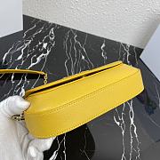 Prada Saffiano Leather Shoulder Bag Yellow – 1BD275 – 22x14x6.5 cm - 2
