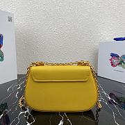 Prada Saffiano Leather Shoulder Bag Yellow – 1BD275 – 22x14x6.5 cm - 6
