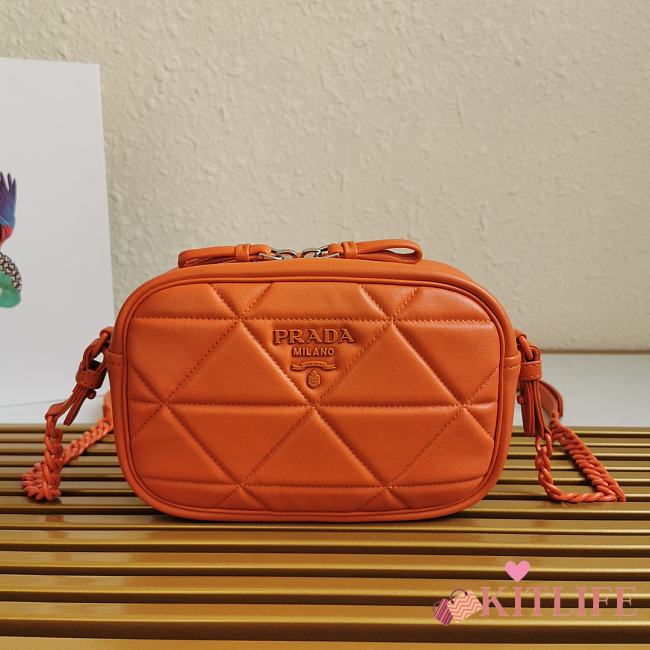 Prada Sprectrum Shoulder Bag Orange – 1BH141 – 21x13.5x9 cm - 1