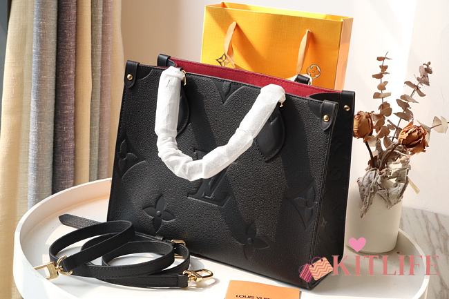 Louis Vuitton Onthego Empreinte Monogram Black Tote Bag – M45654 – 28.0 x 11.0 x 19.0 cm - 1