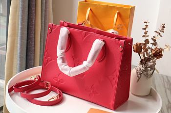 Louis Vuitton Onthego Empreinte Monogram Red Tote Bag – M45654 – 28.0 x 11.0 x 19.0 cm